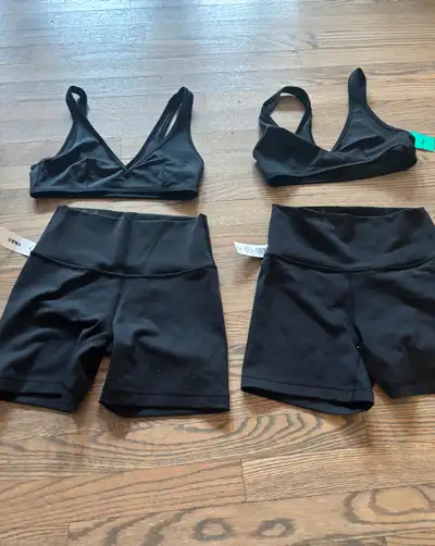 Aritiza clothing: TNA hoodie, TNA bra and aritiza shorts, View more