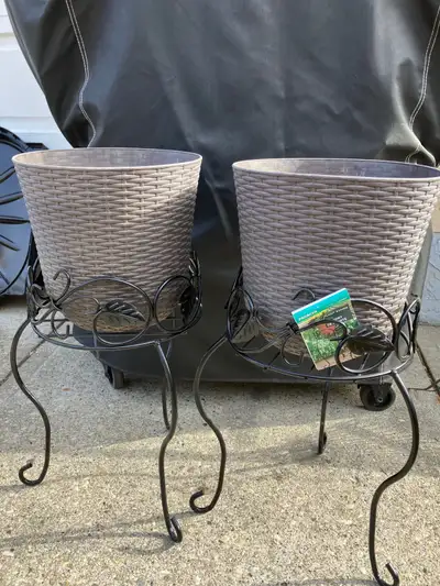 A stylish way to display your plants. At Canadian Tire they are $25 but you can get them at $15 or a...