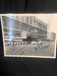 New York Rangers Hall of Famers Autographes