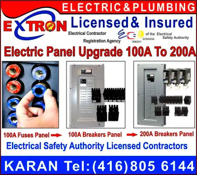 Licensed Electrician✔️Electric Panel Upgrade 100A to 200A✔️KARAN, View more