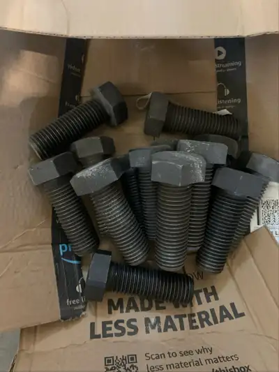 1-3/8" x 4" Heavy-Duty Hex Head Bolts – Structural Grade, View more