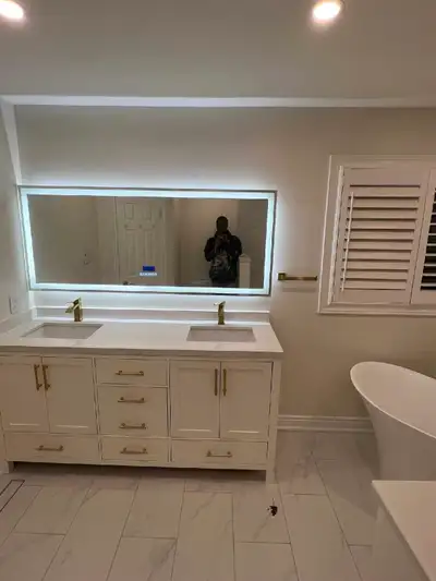 Bathroom renovation and kitchen basement rated five star
