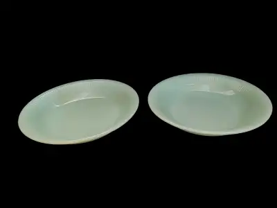 Fire King Jadeite Restaurantware Jane Ray Dessert Bowls , View more