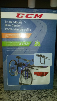 CCM 3-Bike Trunk Mount Bike Rack w/ 6 Adjustable Straps, Black