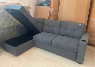 Sectional Sofa Bed with Storage, View more