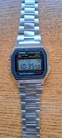 Casio Men's A158W  Classic Digital Stainless Steel Watch