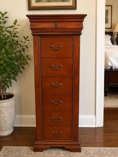 Tall Wooden Chest of Drawers, View more