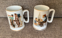 Norman Rockwell collector mugs