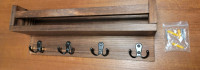 NEW Hardwood Entryway Mail Key Organizer