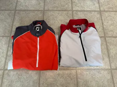 Men’s Footjoy Golf half zip pullover windbreaker jackets - XL, View more