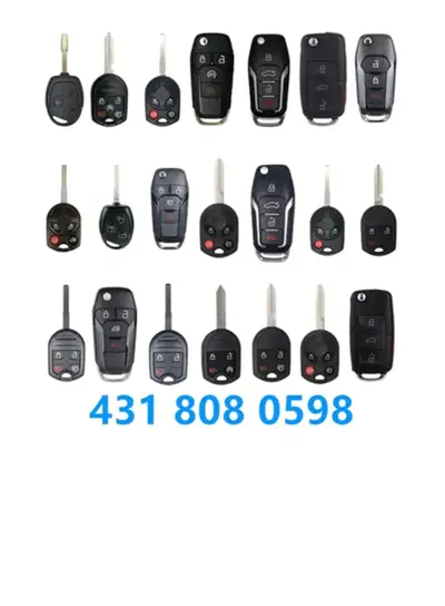 We sell car key, key fobs. We can also do cut, copy, programming for all cars, such as Acura, Chevro...