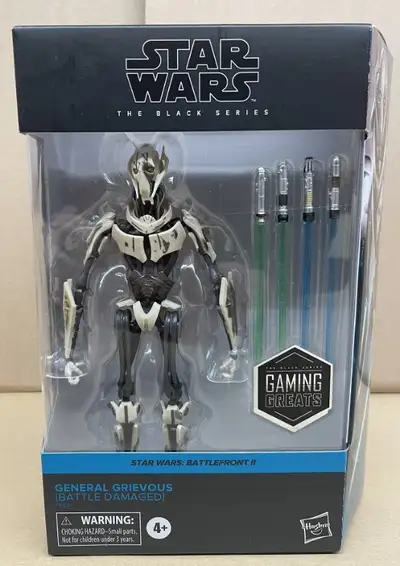 Star Wars The Black Series 6 Inch Gaming Greats General Grievous Battle Damaged New New Sealed See P...