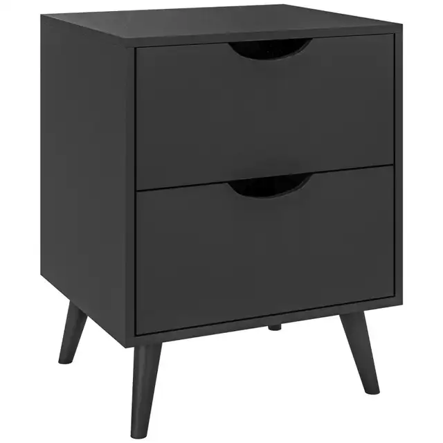 Modern Bedside Table, Nightstand with 2 Drawers and Pine Wood Le in Dressers & Wardrobes in Markham / York Region - Image 10
