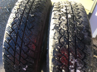 2 bridgestone snow tires 245/75r/17