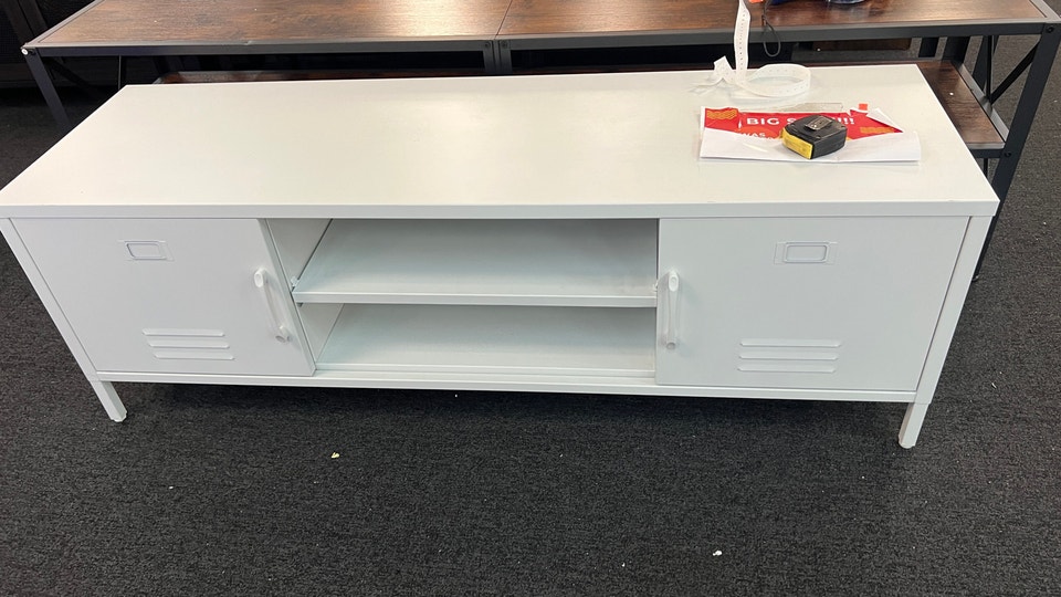 TV Stand for 55 60 inch TV, Metal TV Cabinet Modern Mid Century | TV ...