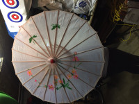 10 bamboo painted Chinese parasol