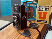 Lubitel 166U 6x6 medium format Film camera with 645 mask