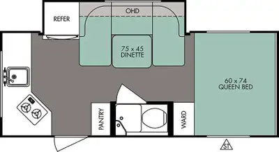2015 RPod Model 179 Standard equipment on a 179 includes: Dometic 3 way fridge, will function on 120...