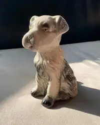 Vintage Ceramic Scott Terrier Dog Statuette 6 Inches Tall