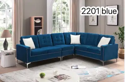 Blue Sectional Sofa! FREE DELIVERY , View more