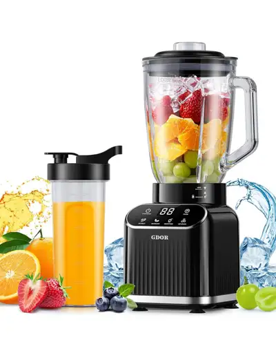 Brand New 1200W Touch Screen Blender- Includes Two 25oz To-Go Cu, View more