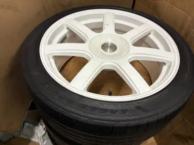No Etransfer No Holding 4 Goodyear Eagle Sport 235 40 18 on Alloy painted Rims 5x114.3mm and 5x 120m...
