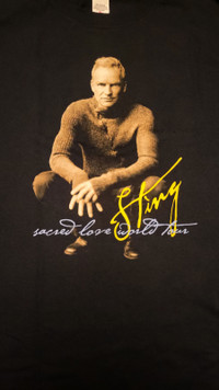 Authentic Sting 2004 "Sacred Love" tour T-shirt