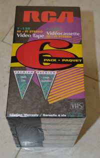 BLANK VHS TAPES 6 pack NEW