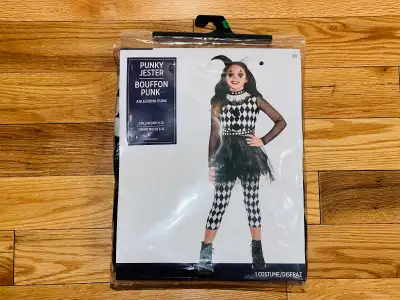 Kids' Punky Jester 3 PCS Halloween Costume Size Medium 8-10 NEW, View more