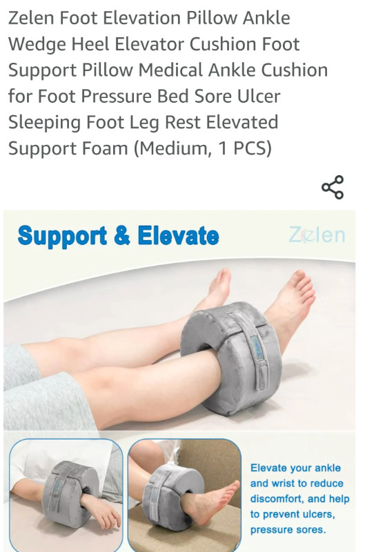 NEW FOOT ELEVATION PILLOW ANKLE WEDGE HEEL ELEVATOR in Health & Special Needs in Windsor Region