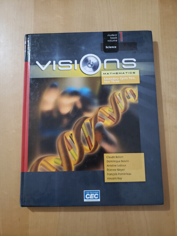 Visions mathematics (Science) Student book- volume 1 / sec 5 dans Manuels  à Ville de Montréal