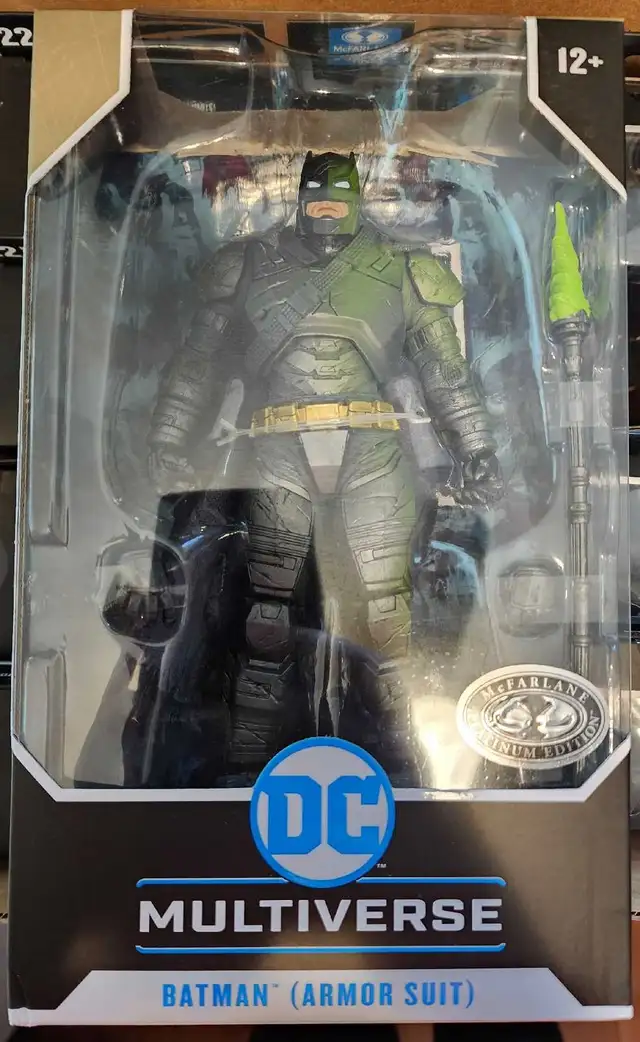McFarlane DC Multiverse BVS Armor Suit Batman Platinum Edition