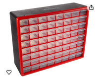 Storage Drawers-64 Compartment Organizer Desktop or Wall Mountab