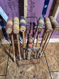Antique croquet set
