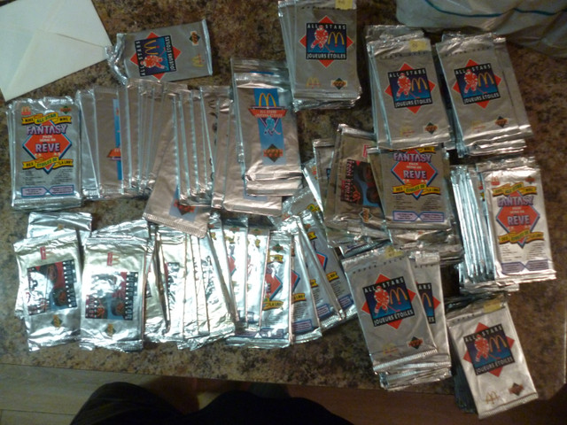 McDonalds Upper Deck hockey card packs x 160 ish - opened w list in Arts & Collectibles in Vernon