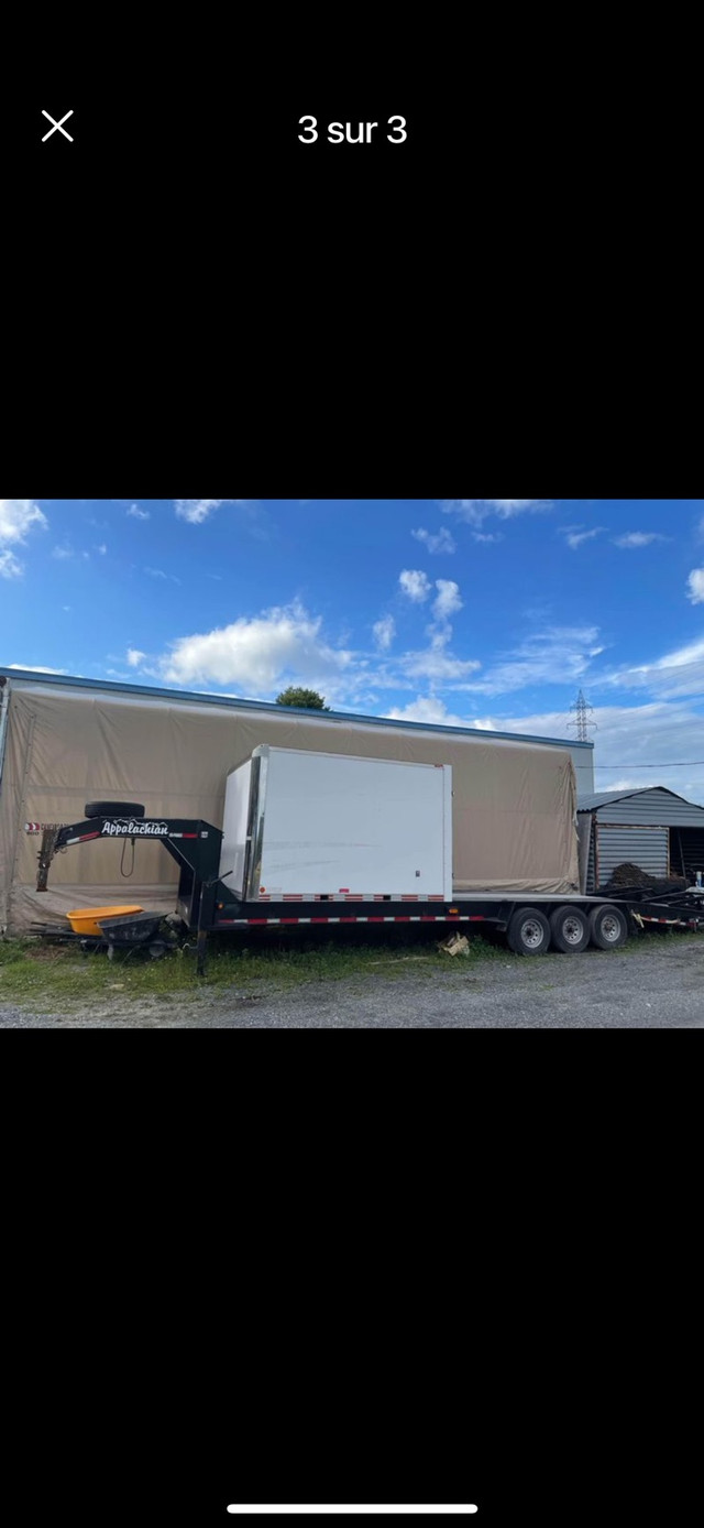 Remorque plate forme  31 pieds gooseneck 2019   dans VR, caravanes et remorques  à Victoriaville