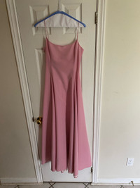 Long pink formal dress