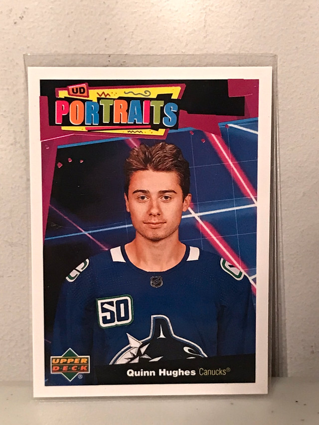 Quinn Hughes Upper Deck Dazzler & Portraits NHL Hockey Cards in Arts & Collectibles in Ottawa - Image 4