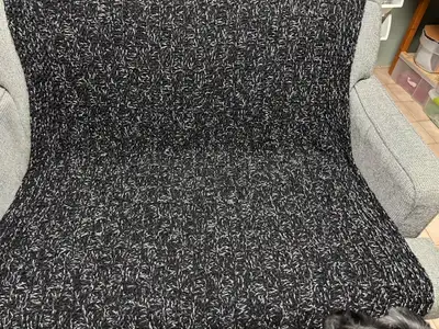 Black Knitted Afghan, View more
