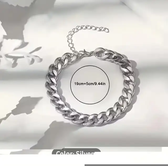2 pc. Silvery and black men's  quartz watch (Geneva) and bracele in Jewellery & Watches in City of Toronto - Image 6