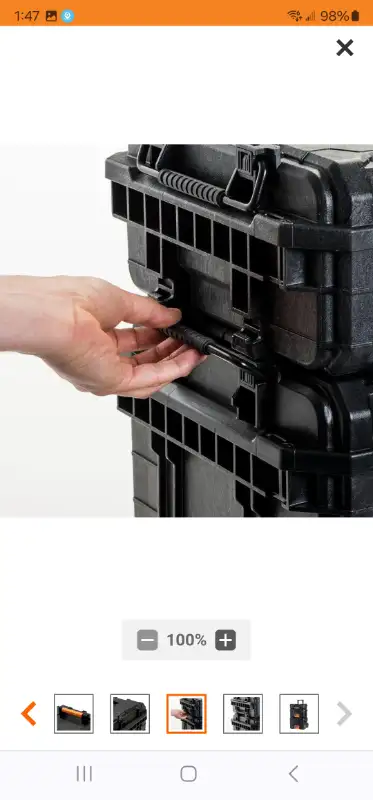 RIDGID Packout 22" Medium Parts Organizer Pro Waterproof ToteNew in Tool Storage & Benches in Windsor Region - Image 8