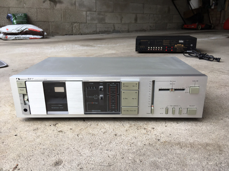 Nakamichi BX-1  2 head silver cassette deck, used for sale  