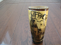 Collectible Souvenir African Handcarved Holder