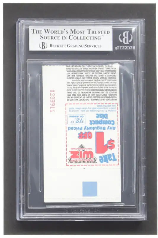 Marlena Signed 1995 WWF Ticket Stub (BGS) in Arts & Collectibles in Barrie - Image 3