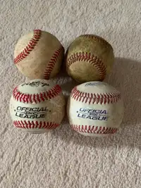 4 baseballs