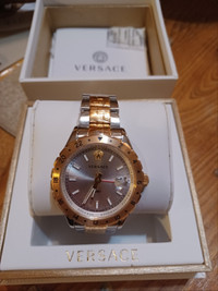 VERSACE Hellenyium GMT Silver Dial Men's Watch *100% Authentic*