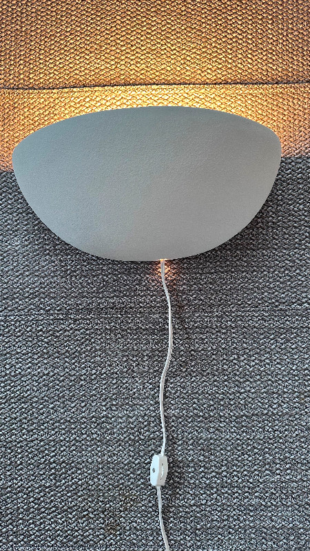 IKEA Vintage Discontinued Halvton Rough Ceramic Wall Sconce Lamp in Indoor Lighting & Fans in Edmonton - Image 4