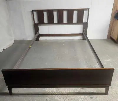 MID-CENTURY 1960'S WALNUT DOUBLE BED , View more