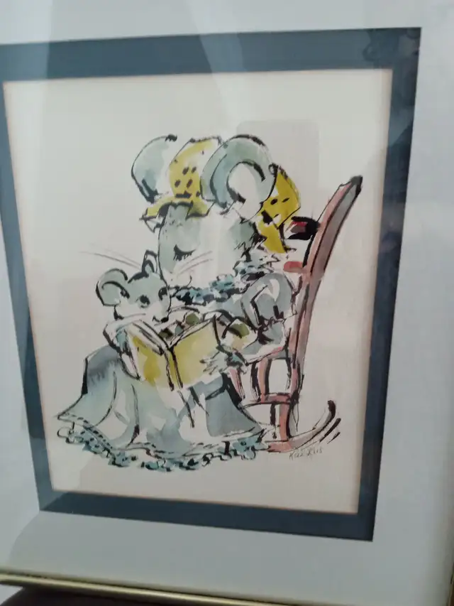 Original signed Kai-Liis McInnes Watercolor and Ink Painting in Arts & Collectibles in Ottawa - Image 5
