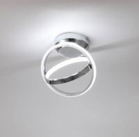 Circle rings LED Ceiling Lamps with Chrome Finish